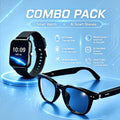 AI Smart Glasses & Full Touch Smartwatch Bundle 2026 - Multilingual Translation, Touch Control, High-End Smart Wearables, Fashion Tech for Men & Women