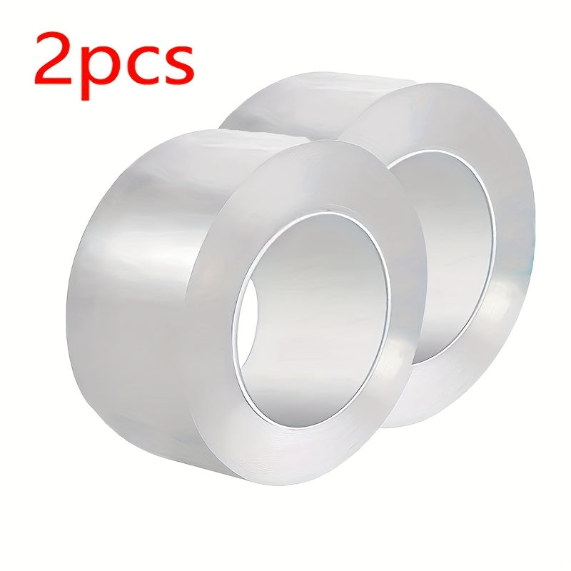 2-Roll Silicone Waterproof Sealing Tape - Transparent Sealing Strips for Kitchen Joints, Sink Gaps, Bathroom, Toilet & Wall Corners - 196.85"/Roll - Home & Restaurant Use