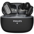 Philips TAT2569 Active Noise Canceling Wireless Earbuds - Bluetooth 5.4, 18H Playtime, Dual Beamforming Mics, Touch Control, Secure Sport Fit, Type-C Charging, iPhone & Android - Black, White & Blue