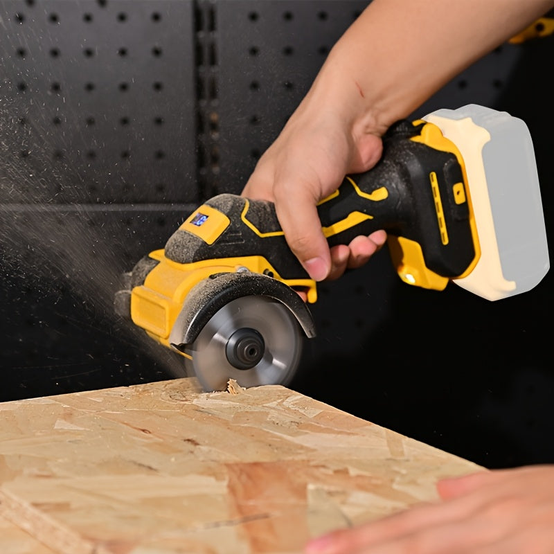 3-Inch Brushless Circular Saw Compatible with DeWalt 20V MAX Battery for Metal Wood Tile & Plastic – Tool Body + 5 Blades Included Battery Not Included