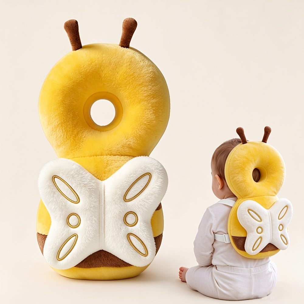 Baby Head Protection Pillow Anti-Bump Hat for Walking Infants, Soft Cushioned Headrest Safety Backpack Guard for Learning to Walk, Cute Animal Design One-Size