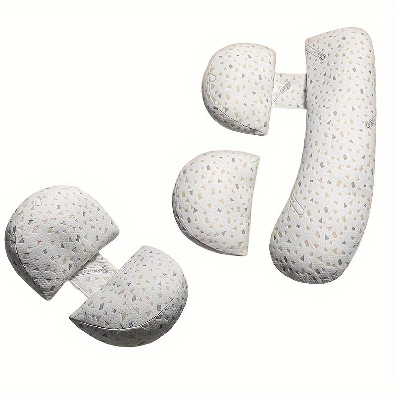 Interchangeable U-Shaped & H-Shaped Pregnancy Pillow, Side Sleeping Support for Waist Belly & Back, Maternity Body Pillow for Expecting Moms, Multiple Colors & Fill Options