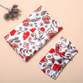 2-Piece Baby Wrap & Headband Set, Soft Floral Baby Girl Hair Wrap & Headband Accessory Set, Safflower, Orange Blossom & Purple Flower