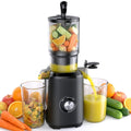 Cold Press Masticating Juicer 200W – Slow Juice Extractor with Reverse Function & Easy-Clean Blade-Free Design for Fruits Vegetables Nut Milk