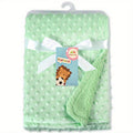 Soft Plush Baby Blanket for Infants, Warm Fleece Nursery Quilt Throw for Stroller Crib & Tummy Time, Cozy Newborn Swaddle Blanket for Boys & Girls, Baby Shower Gift