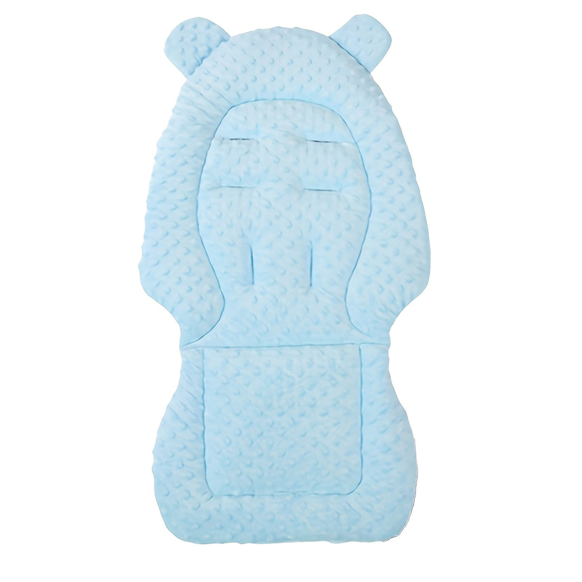 Baby Stroller Seat Pad Cushion Liner with Plush Warm & Breathable Summer Sides, Universal Fit Infant Carriage Insert, Soft Polyester Fiber Comfort Mat