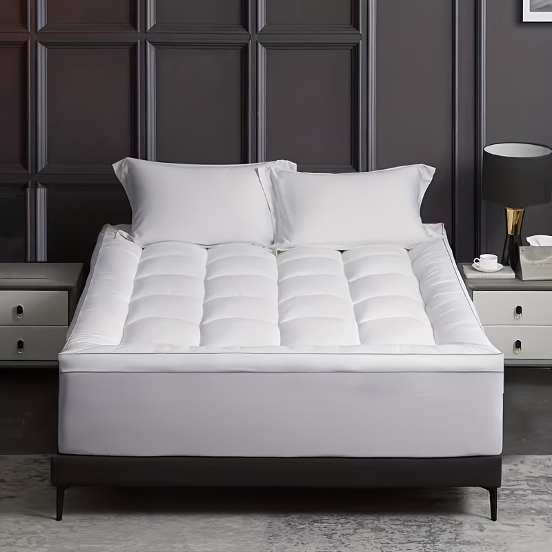 Pillow Top Mattress Topper & Protector - Ultra-Soft Quilted Cooling - 450GSM & 900GSM Fill - Fits 8–24″ Deep - Twin, Twin XL, Full, Queen, King & Cal King - White, Gray & Green