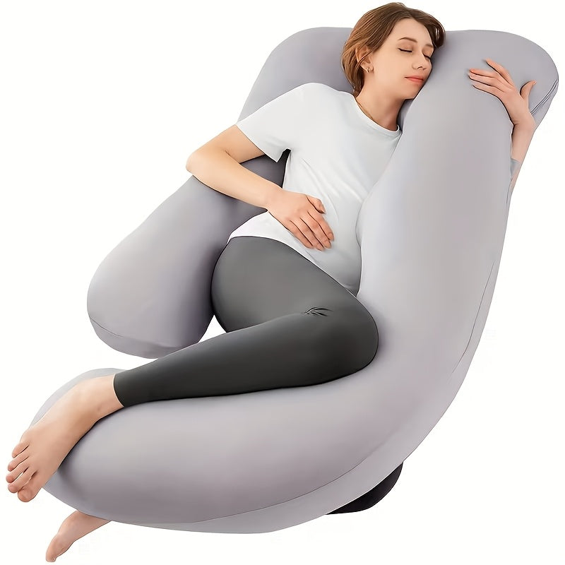 Multi-Functional Sleep Support Pillow for Back Legs & Belly, Soft Comfortable Body Companion Pillow with Cooling Fabric Options, Multiple Colors Including Grey Green Purple Pink Black & Blue