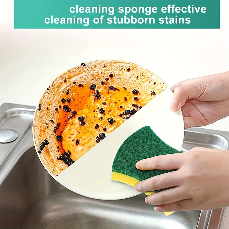 12/24-Piece Kitchen Cleaning Sponge Set - Polyurethane Dish Sponge & Scouring Pad for Effortless Dishware Scrubbing
