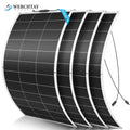 Flexible Solar Panel 200W / 400W / 800W Bendable 18BB Mono Cell Lightweight Ultra-Thin for Boat Balcony Roof Yacht & Uneven Surfaces – 1, 2 or 4 Panel Options
