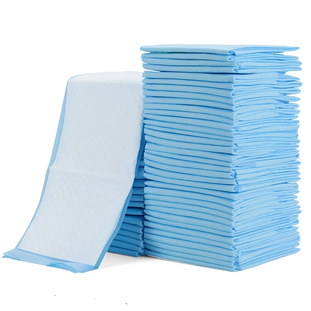 Disposable Diaper Changing Pads 100-Pack, 13x17 Inch Breathable Portable Changing Mat for Newborns, Super Absorbent Soft Waterproof Changing Pad Liners for Home & Travel