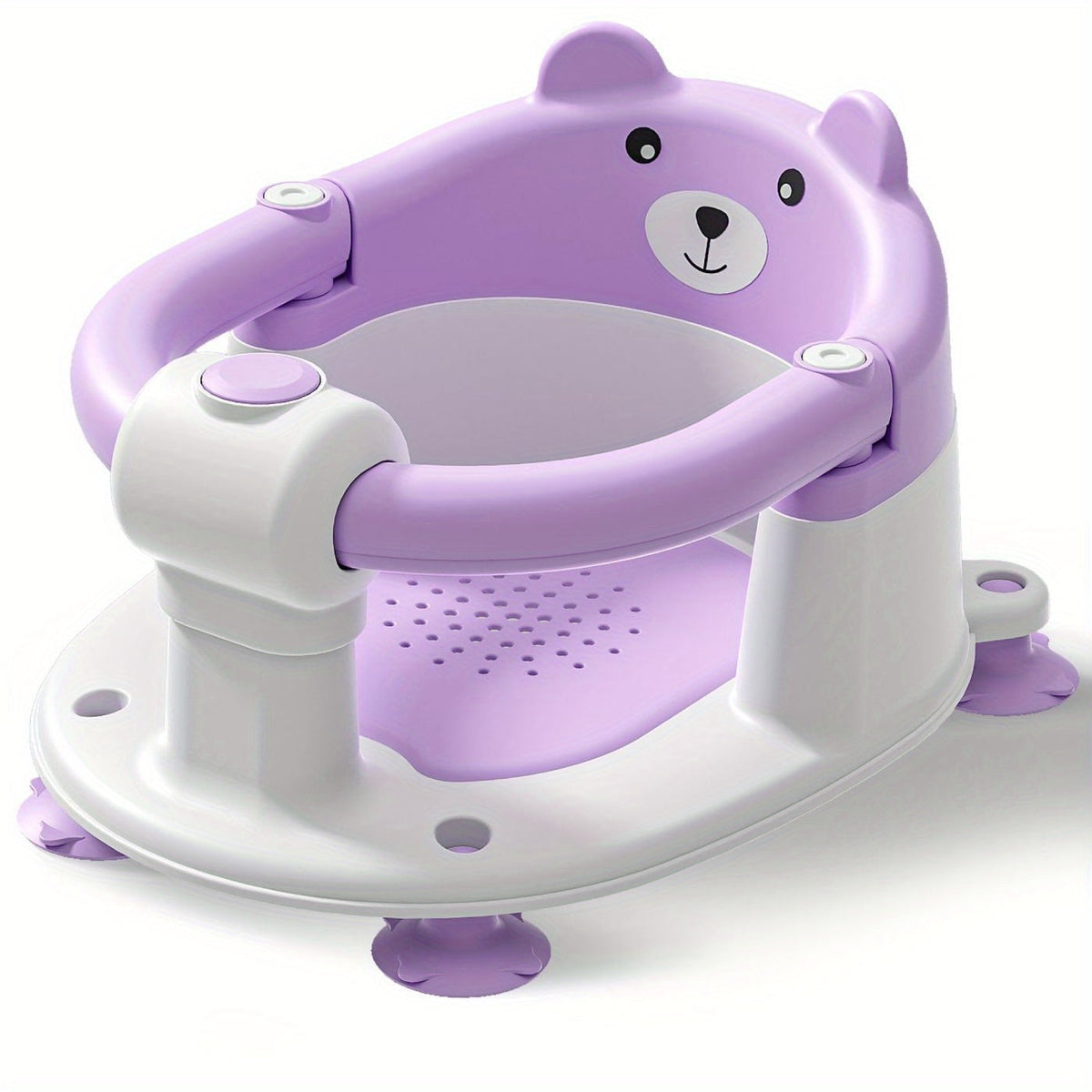 Baby Bath Seat for Babies 6 Months & Up, Non-Slip Infant Bathtub Chair with 4 Suction Cups & Soft Cushion, Compact Toddler Bath Seat for Sitting Up in Tub or Shower, Boys & Girls