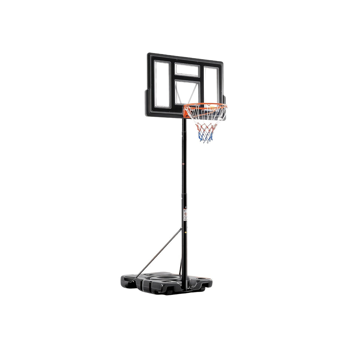 Portable Basketball Hoop 10ft, 44" Shatterproof Backboard, Shock-Absorbent Rim, Easy Height Adjustment, Fillable Base with Wheels, Outdoor Basketball Goal for Backyard Driveway Pool