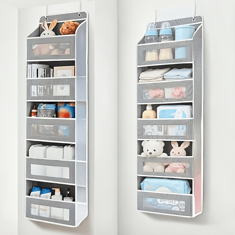 5-Tier Over Door Hanging Storage Rack Organizer for Kitchen Bathroom Bedroom Closet Pantry – Space Saving Shelf