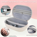 Portable Hard-Shell Breast Pump Storage Case for Eufy S1 Pro S1 E20 & E10, Travel Organizer Bag for Pump Accessories Charging Cable & Parts, Off-White (Case Only)