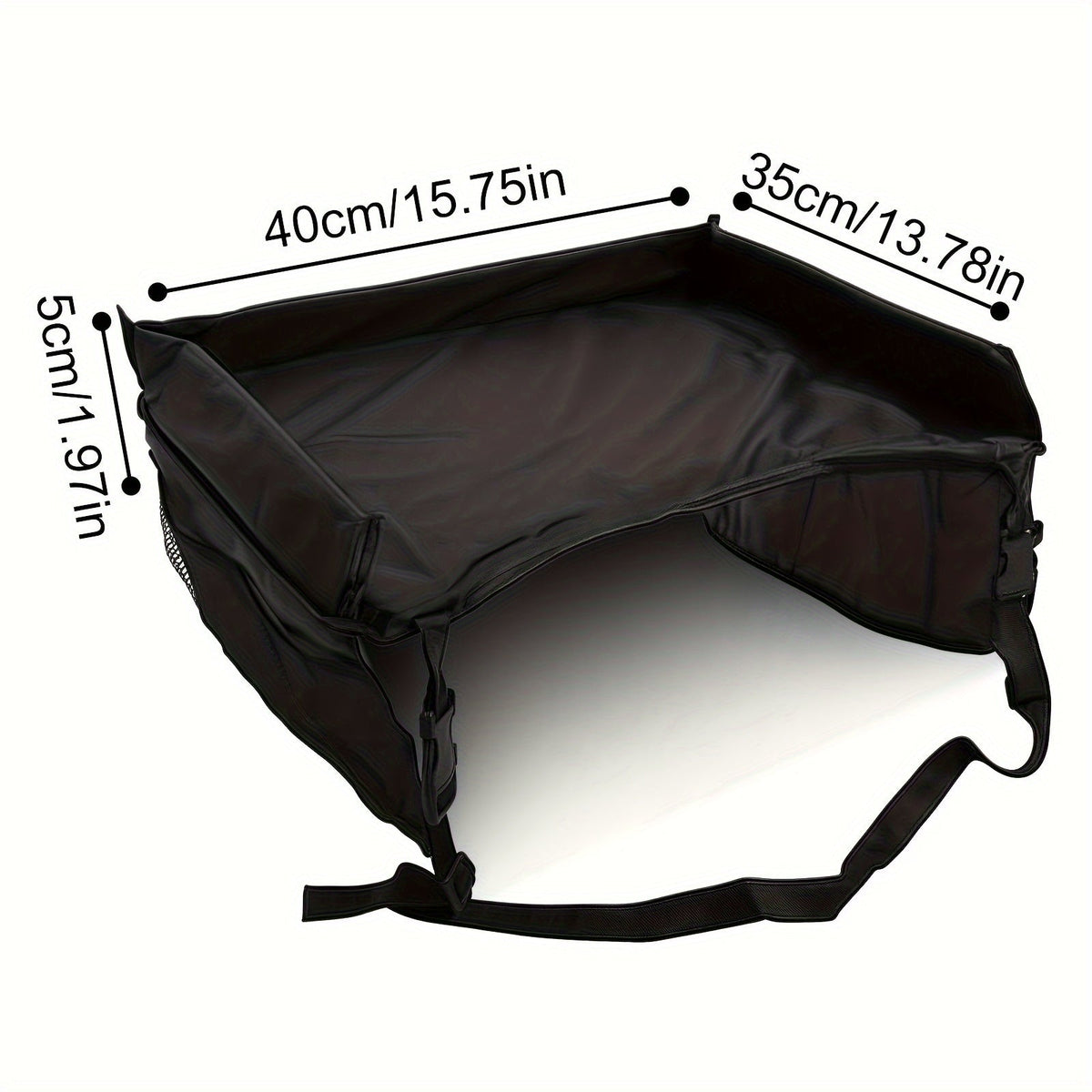 Kids Car Seat Travel Activity Table Tray, Multifunctional Backseat Storage Organizer for Children, Portable Lap Desk for Car Airplane & Home Use, Upgraded & Standard Version