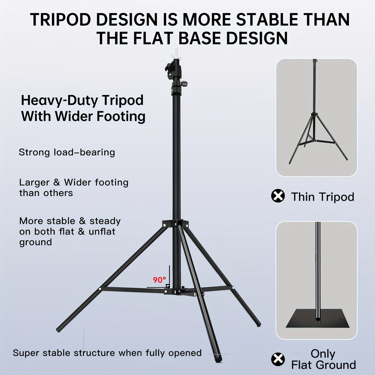 8.5 x 10ft Adjustable Photo Backdrop Stand Kit with Carrying Bag - Background Support System for Photography, Video Studio, Parties, Events & Advertising Display