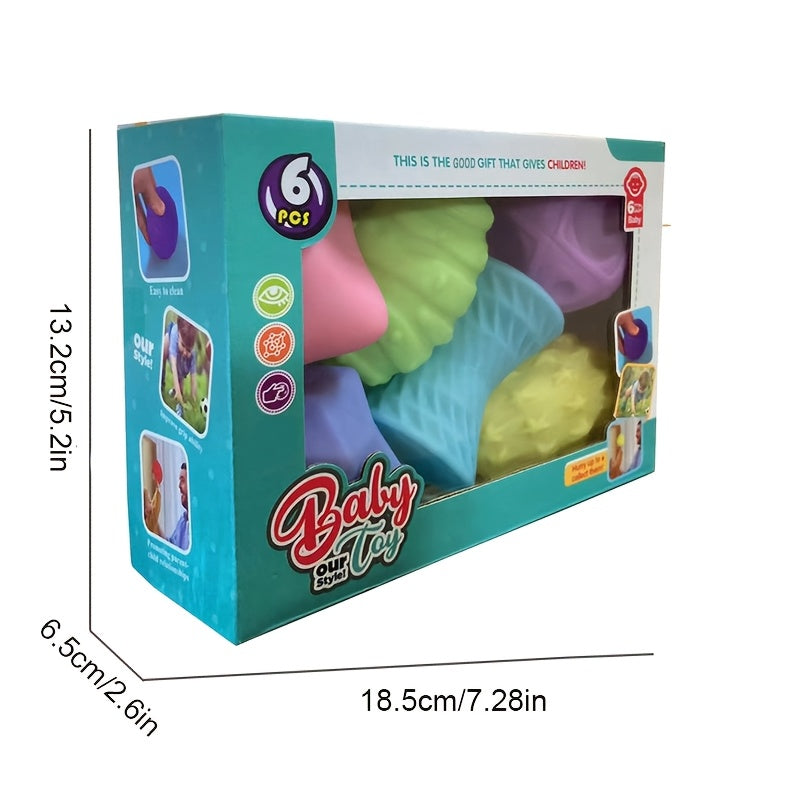 Soft Texture Sensory Ball Set for Babies & Toddlers, Multi-Color Touch & Feel PVC Play Balls for Sensory Development, Infant Sensory Toy in Macaron & Candy Colors