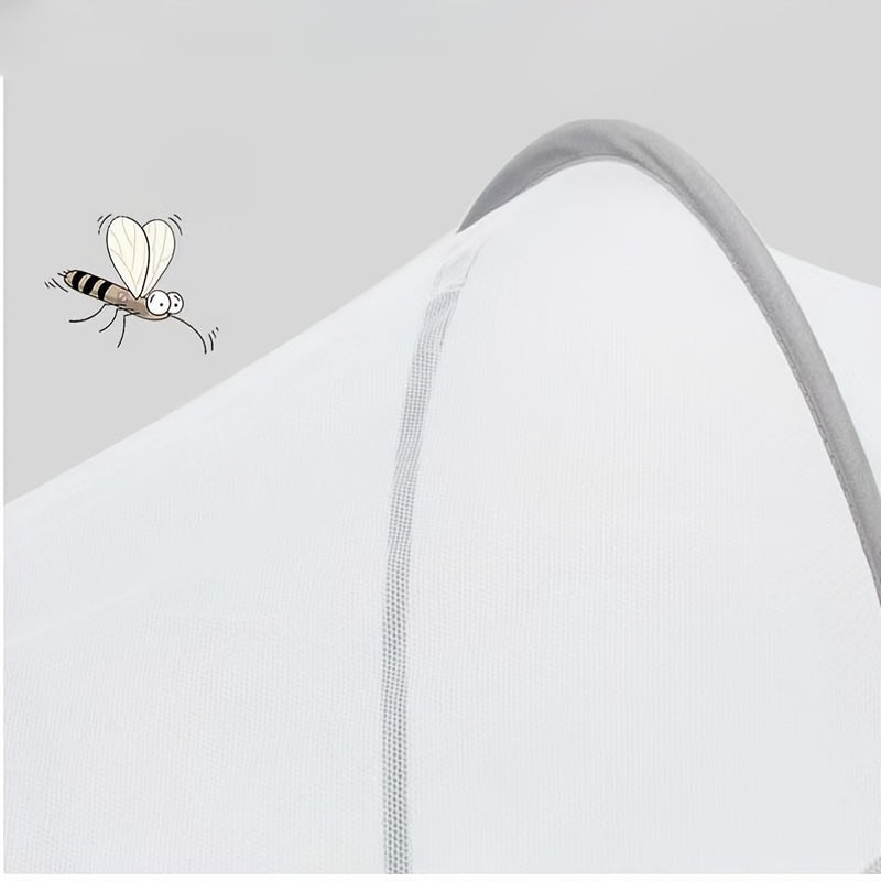 Foldable Mosquito Net Canopy for Baby Crib, Newborn & Infant Crib Mosquito Net with Insect & Bug Protection, Portable Pop-Up Baby Bed Net Canopy, 38.58 x 21.65 x 23.62 Inch