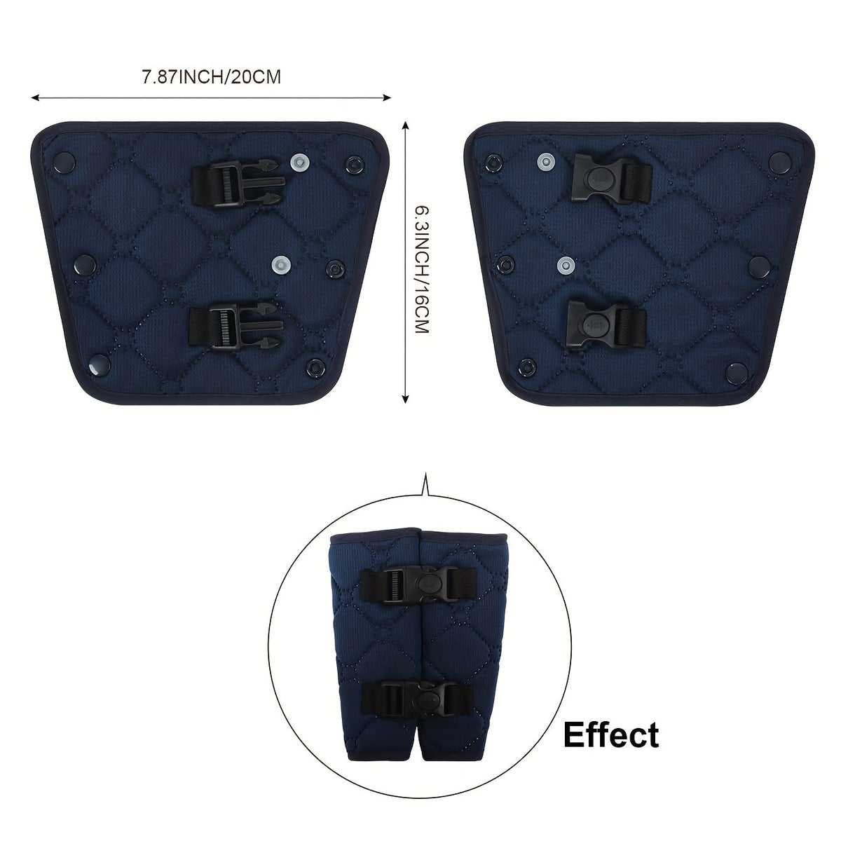 Child Car Seat Belt Protector & Shoulder Cover Set, Baby Safety Seat Anti-Kick Strap Pad for Car Stroller & Multi-Scene Use, 5 Colors Including Black Grey Sky Blue & Navy