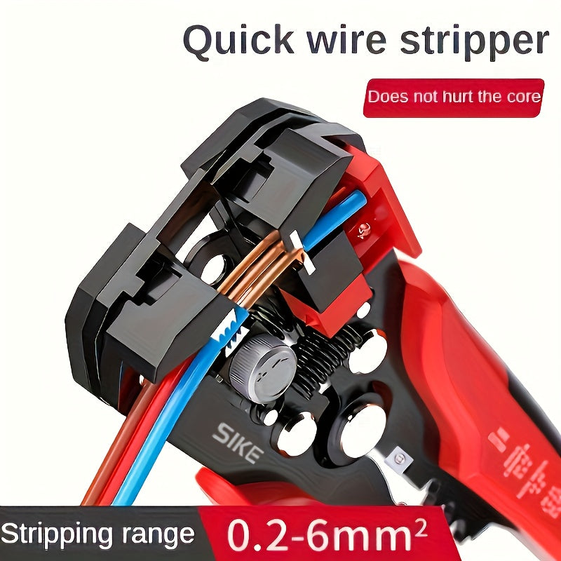 Automatic Wire Stripper - Multi-Function Stripping, Peeling, Crimping & Cutting Tool - 24–10 AWG / 0.2–6mm² - For Electricians & Home Renovation
