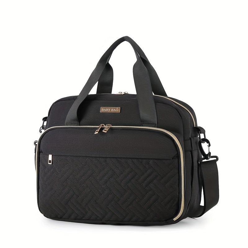 Extra-Large Oxford Cloth Diaper Bag, Multi-Functional Maternity Hospital Bag & Travel Organizer, Crossbody Messenger Bag for Mom with Large Capacity for Diapers Baby Essentials & Gym