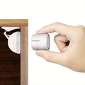 8-Pack Magnetic Child Safety Cabinet Locks with 2 Keys, No Drill Easy-Install Baby Proofing Locks for Cabinet Doors & Drawers, Phthalate-Free, White & Black