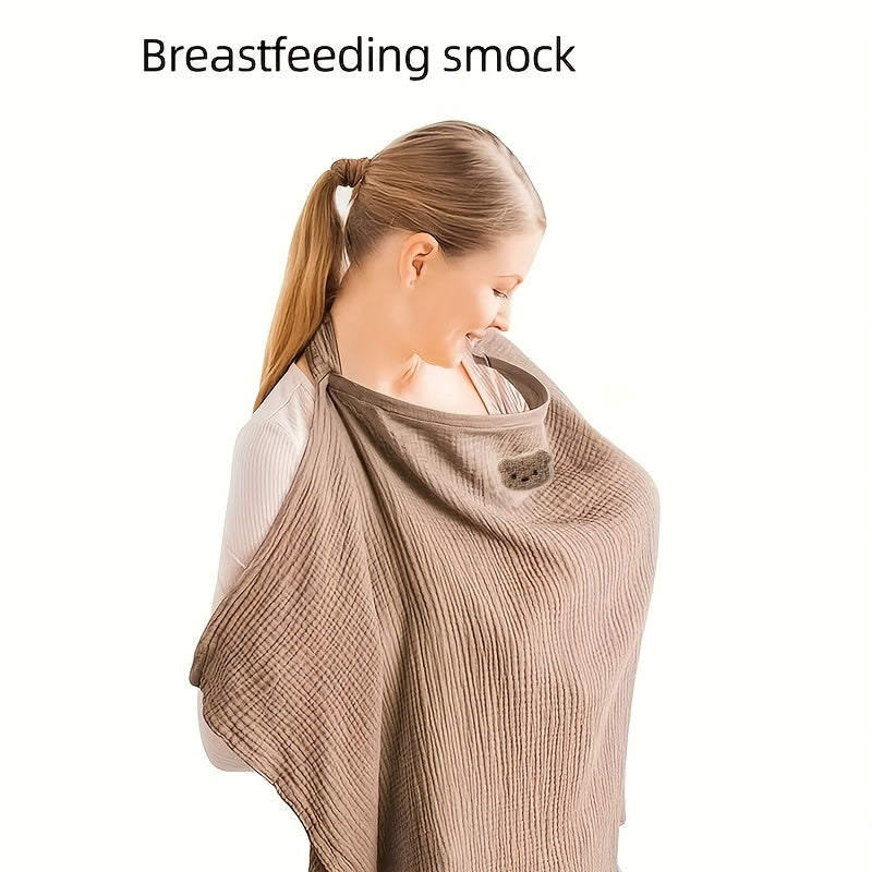 Breathable Nursing Cover for Breastfeeding, Lightweight Privacy Nursing Shawl Cape for Moms, Multi-Use Cover-Up for Nursing Shopping & Outings, Stylish Modesty Breastfeeding Cover
