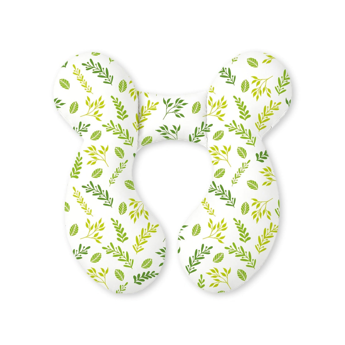 Kids Car Seat Headrest Pillow, Universal Child Head Support Neck Pillow for Boys & Girls, Cute Patterns including Green Leaves Pink Bow Rainbow Grey Stars & Gray Clouds