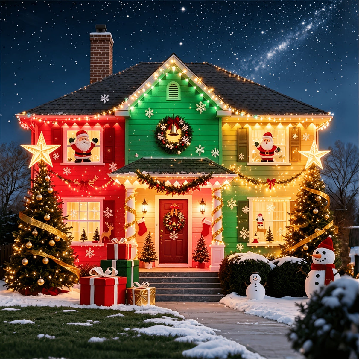 300FT Permanent Outdoor String Lights, IP68 Waterproof, Smart App Control, RGB Color Changing, for Garden, Patio, Party, Holiday, Christmas, Halloween, Year-Round Outdoor Decoration