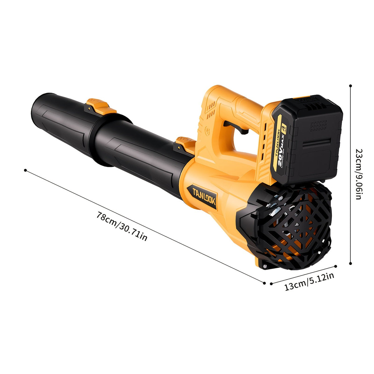Electric Cordless Leaf Blower with Battery - Extended Nozzle, Ergonomic Anti-Slip Handle, Lightweight for Lawn Maintenance, Debris Removal & Snow Blowing - 6-Speed, Yellow, Red & Pink