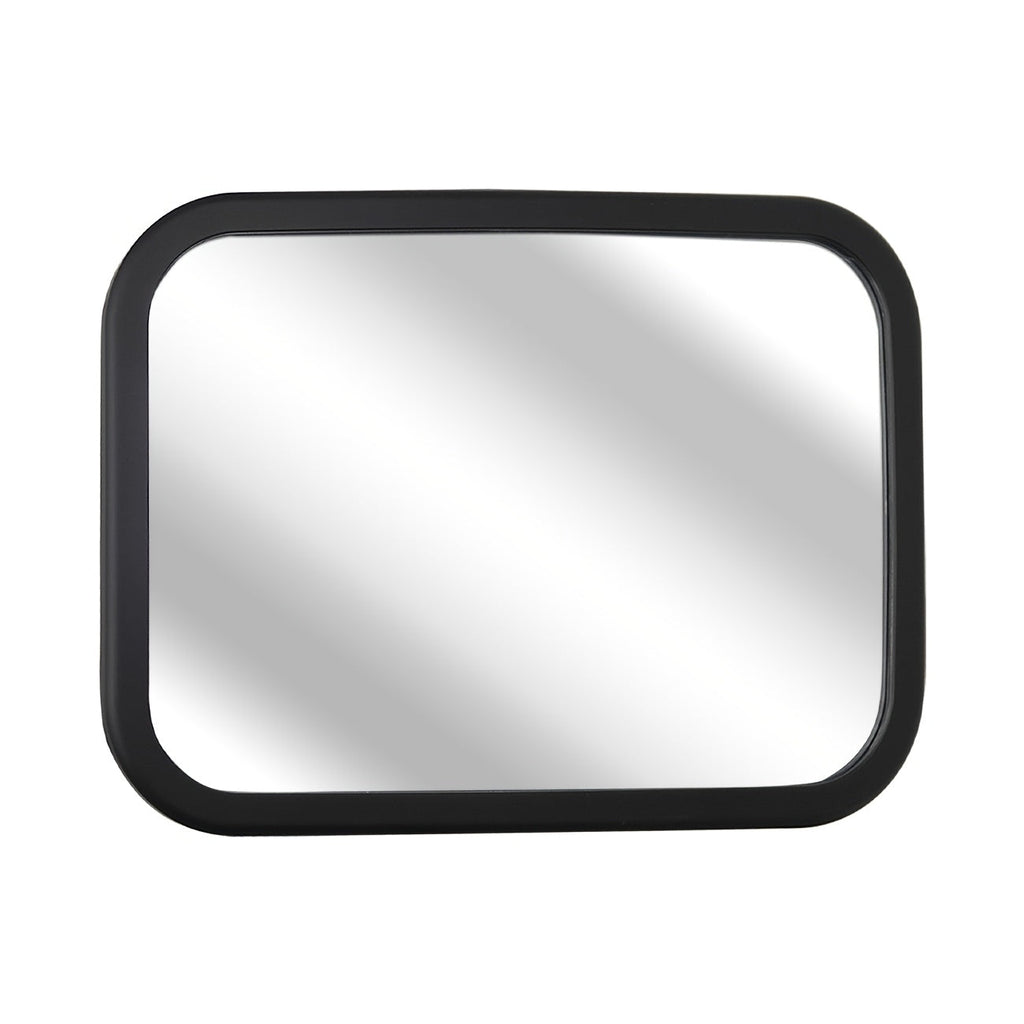 Large Deluxe Baby Car Mirror, Ultra HD Shatterproof PMMA Wide-Angle Backseat Mirror for Rear-Facing Infants, Premium Matte Finish ABS Frame, Secure & Stable, Black