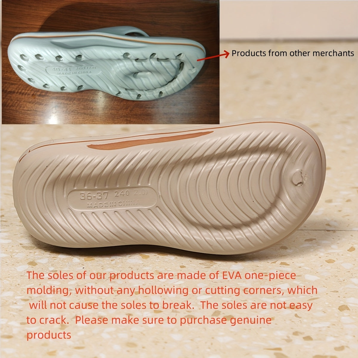 Women's EVA Molded Flip-Flops - Soft, Comfortable & Solid Color - All-Season Beach, Daily & Work Wear - US 6.5–9 - White, Black, Light Grey, White Powder, Black & White & Gray Brown