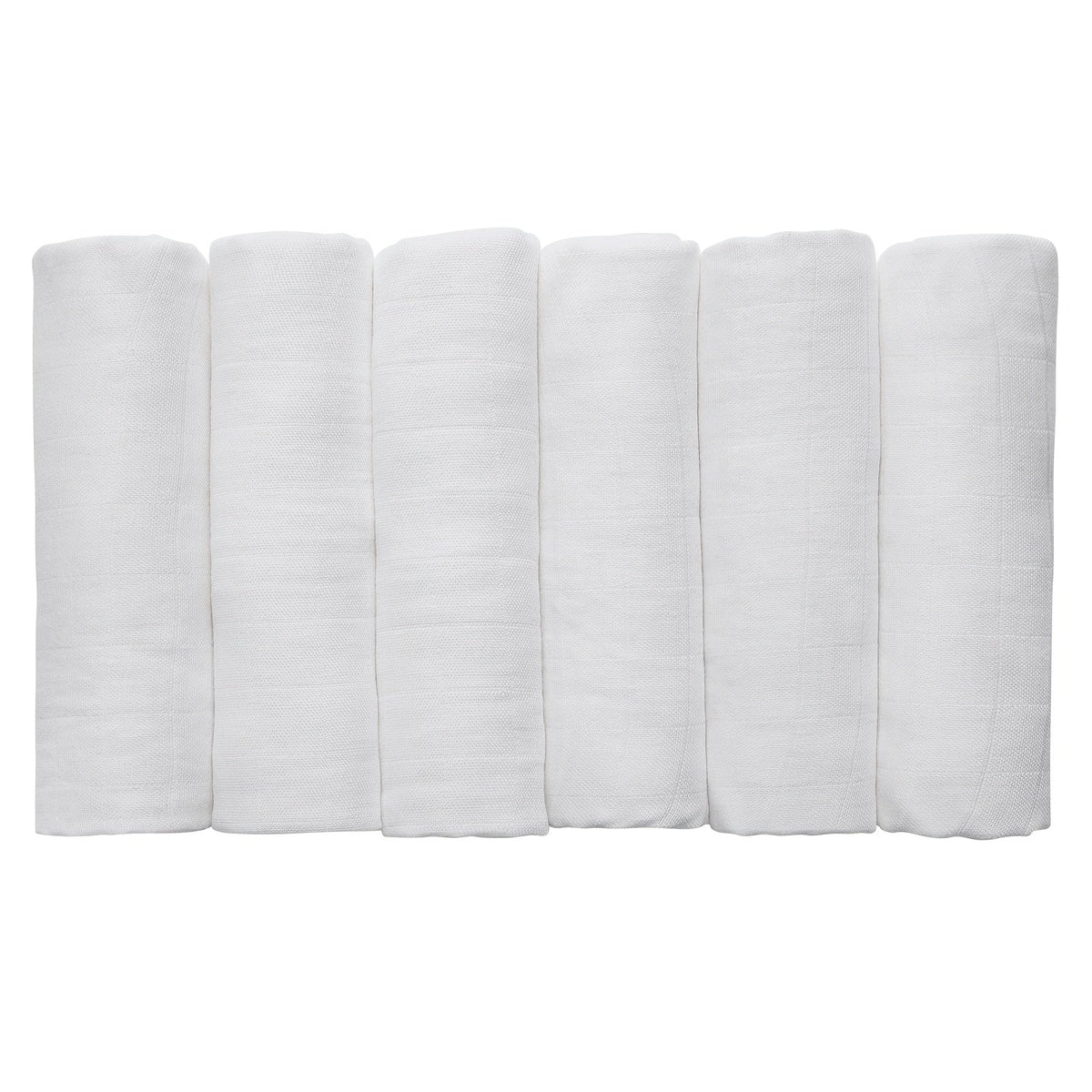 6-Piece Baby Muslin Blanket Set, Super Soft Receiving Blankets for Newborn Boys & Girls, 5 Designs Including Little Daisy Green Apple Cute Rabbit Cute Bear & White, Christmas Baby Gift Set