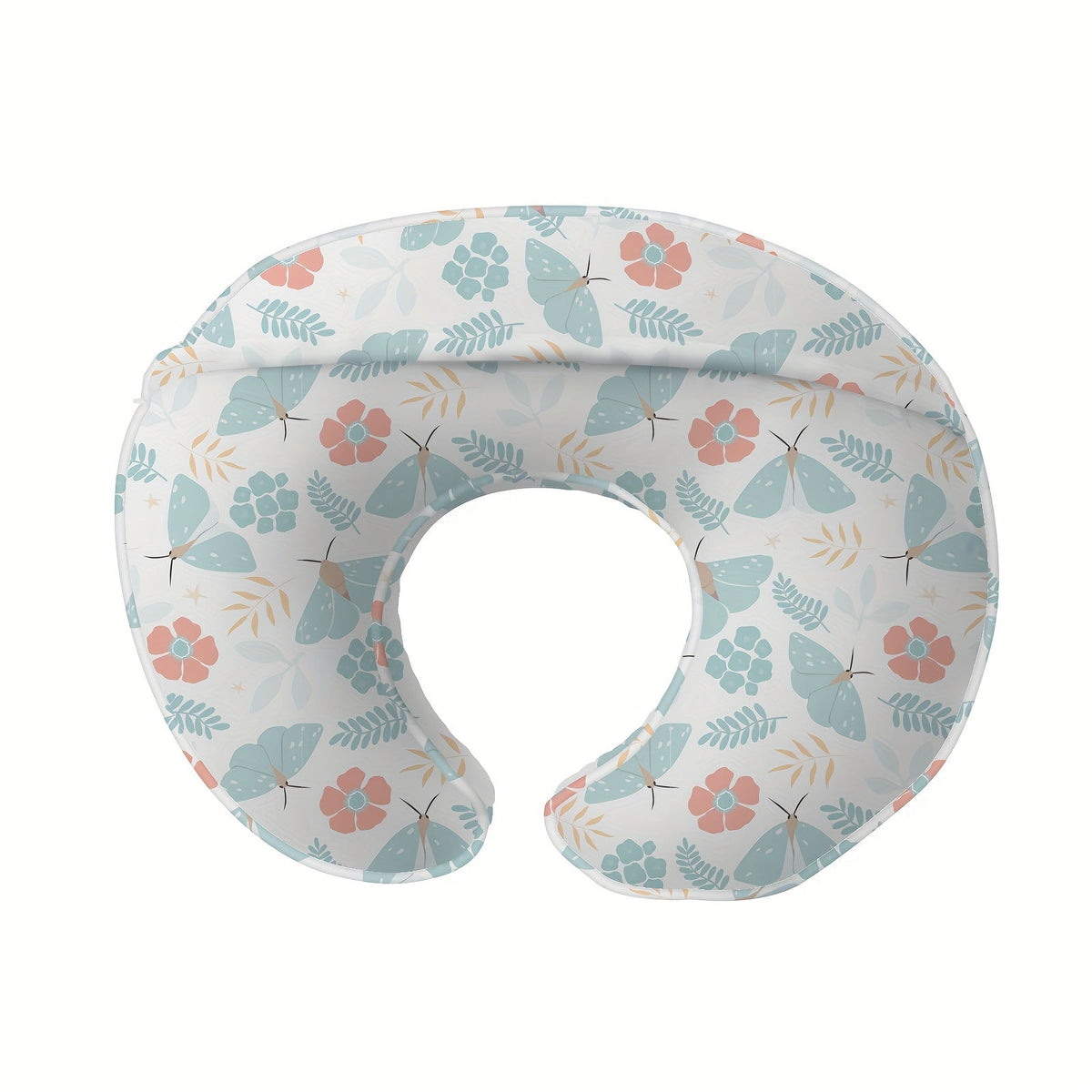 Butterfly Nursing Pillow for Breastfeeding & Bottle Feeding, Soft Breathable Ergonomic Baby Feeding Support Pillow for Moms, Multifunctional Travel Nursing Cushion for Babies 0-12 Months, Jungle Elephant