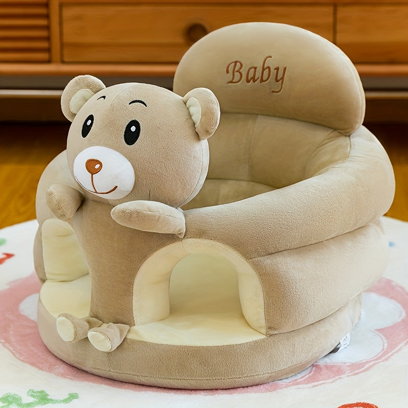 Cartoon Style Baby Sit-Me-Up Learning Pillow & Sofa Floor Seat, Infant Sitting Support Cushion for Learning to Sit, Cute Baby Chair Floor Seat for Babies & Toddlers, Green, Rose, Khaki & Pink