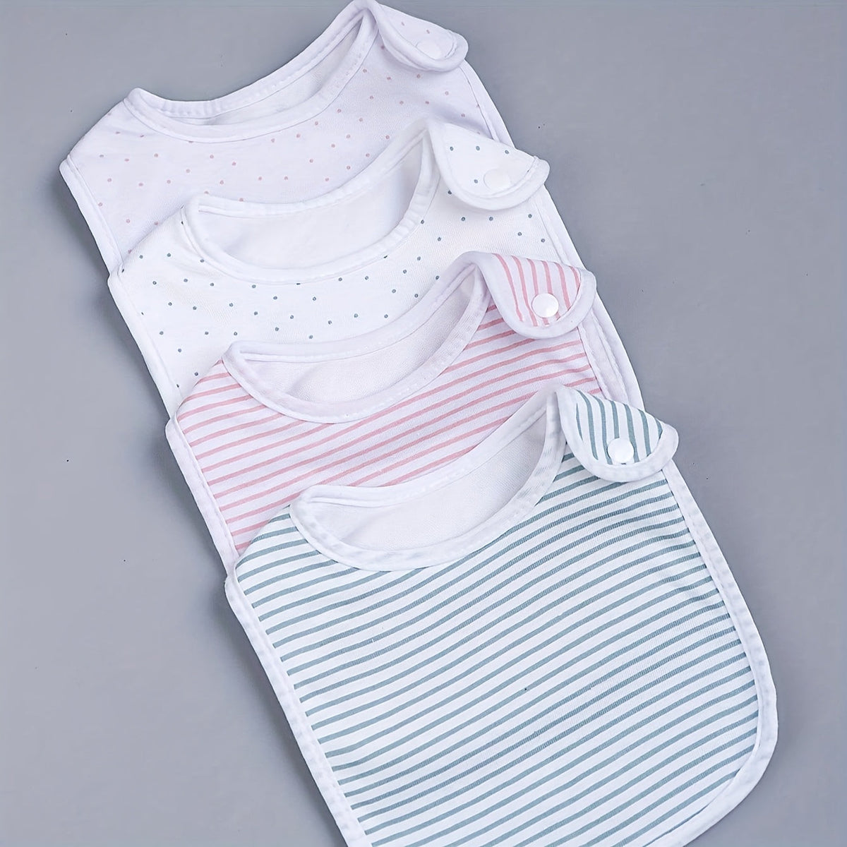4-Pack Soft Absorbent Baby Bibs with Cute Printed Patterns, Drool & Feeding Bibs for Newborns Infants & Toddlers, Baby Bib Set for Boys & Girls, Multiple Color Options
