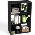 6/8/9-Cube Storage Organizer - Removable Back Panels, Open Bookshelf & Display Bookcase for Office, Living Room & Entryway - Black