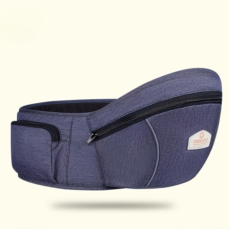 Baby Hip Seat Carrier & Waist Stool, Infant Toddler Carrier Sling with Waist Belt & Hip Seat, Ergonomic Baby Holding Aid, 5 Colors Including Grey Black Green Blue & Khaki