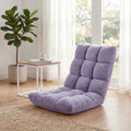 Adjustable Foldable Floor Chair Thick Padded Plush – 14-Position Lazy Sofa Gaming Reading Meditation Yoga Lounger for Bedroom Dorm Apartment