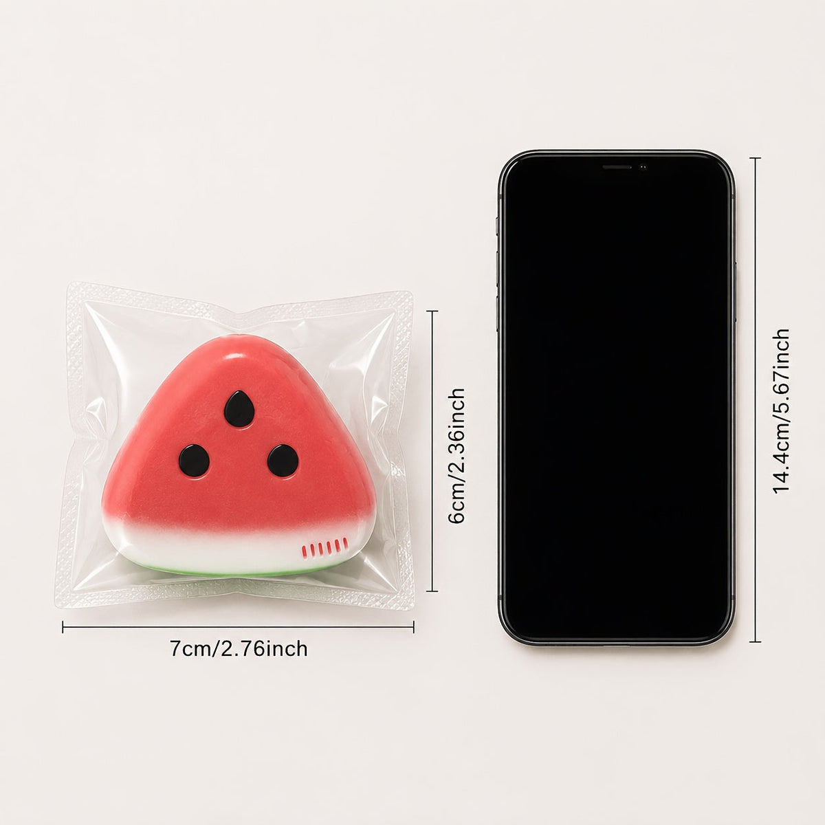 Watermelon Squeeze Toy - Soft Squishy Stress Relief Fidget Toy, Kids Party Favor & Classroom Reward - Christmas, Halloween, Easter, Eid & Thanksgiving Gift