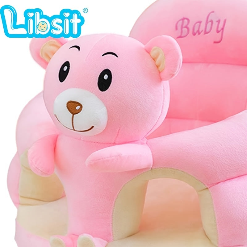 Cartoon Style Baby Sit-Me-Up Learning Pillow & Sofa Floor Seat, Infant Sitting Support Cushion for Learning to Sit, Cute Baby Chair Floor Seat for Babies & Toddlers, Green, Rose, Khaki & Pink