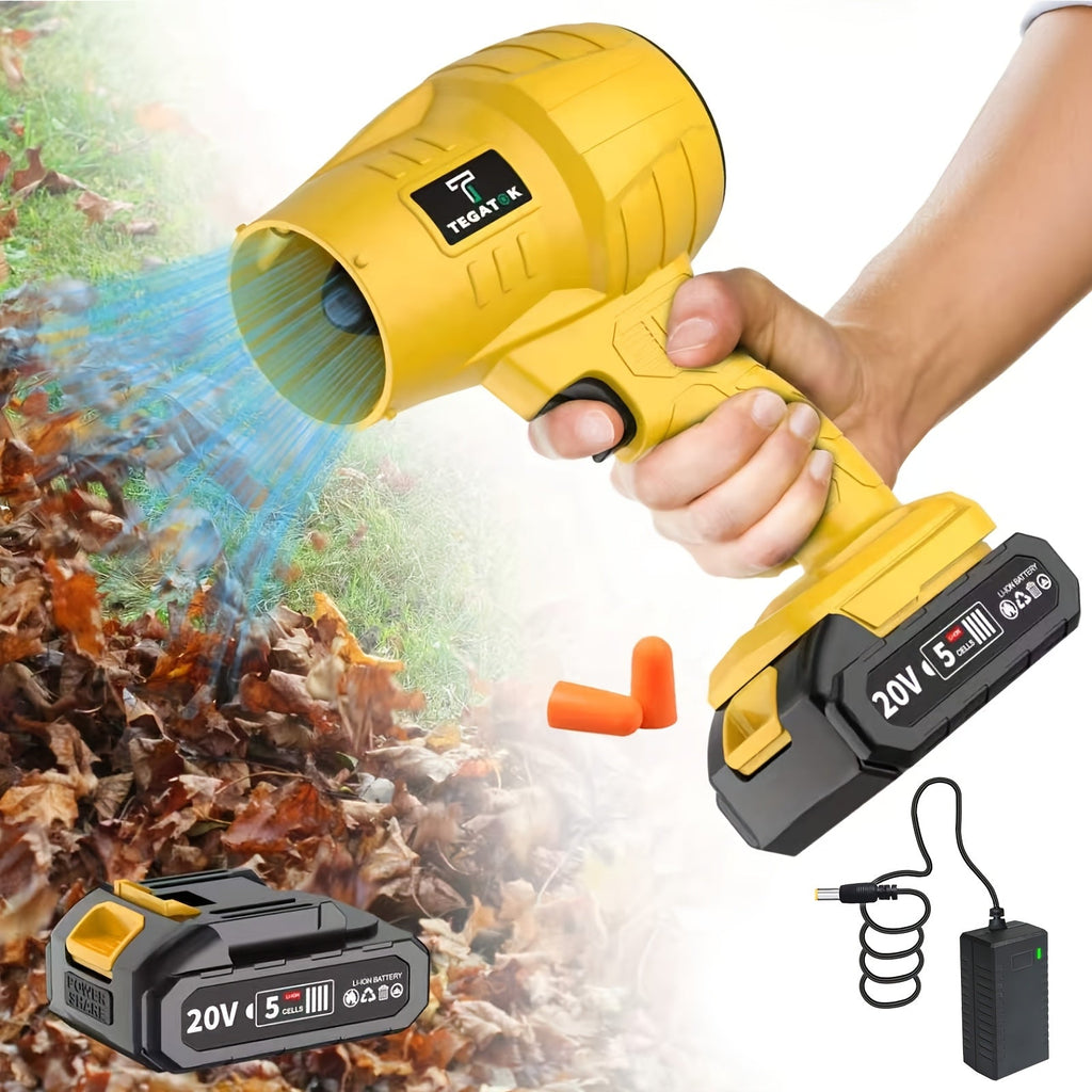 20V Cordless Turbo Blower - 20,000 RPM High Pressure Electric Leaf Blower, Car Dryer & Snow Blower - Handheld, Home & Outdoor Use - Multiple Battery & Nozzle Bundle Options