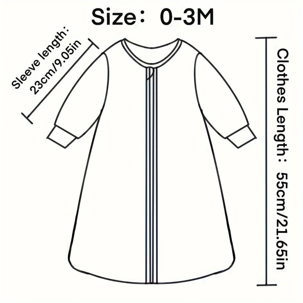 Baby Fleece Sleep Sack, Cute Blue Bear Snowflake Long Sleeve Wearable Blanket with Double-Way Hidden Zipper, Anti-Kick Soft Warm Baby Sleeping Bag for Autumn & Winter, Sizes 0-18 Months