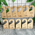 11-Piece Wooden Children's Clothes Hanger Set, Natural Wood Kids Clothing Hangers for Nursery Closet & Wardrobe Organization, Baby & Toddler Wardrobe Hangers