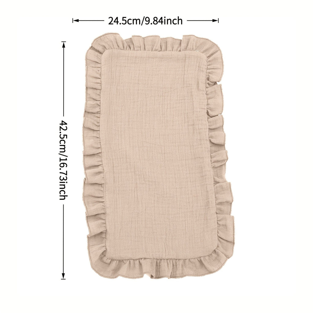 4-Pack Soft Baby Gauze Muslin Cloths, Absorbent Newborn & Infant Muslin Burp Cloths for Feeding Burping Sweat Absorption & Milk Stain Wiping, Gentle Reusable Baby Gauze Towels, Lotus Towel