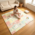 Double-Sided Baby Crawling Mat, Soft Thickened Tummy Time & Learning to Walk Play Mat, Foldable for Easy Storage, Indoor Use, 2 Designs Including Alphabet Penguin (79x71") & Polar Bear (59x79")