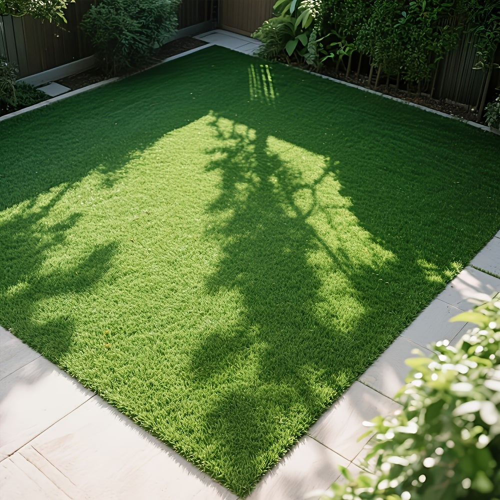 Premium Artificial Grass Turf Outdoor Rug – Fake Lawn for Playground Garden Backyard Patio Pet Training & Landscaping in Green (4×10 ft & 5×8 ft)