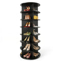 7-Tier 360° Rotating Shoe Rack Tower – Vertical Spinning Organizer for Shoes, Bags & Accessories, Space-Saving Storage Cabinet for Closet, Bedroom & Entryway, 63" Tall, Black or Pink – Nova Mart