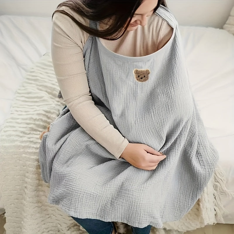 Breathable Nursing Cover for Breastfeeding, Lightweight Privacy Nursing Shawl Cape for Moms, Multi-Use Cover-Up for Nursing Shopping & Outings, Stylish Modesty Breastfeeding Cover